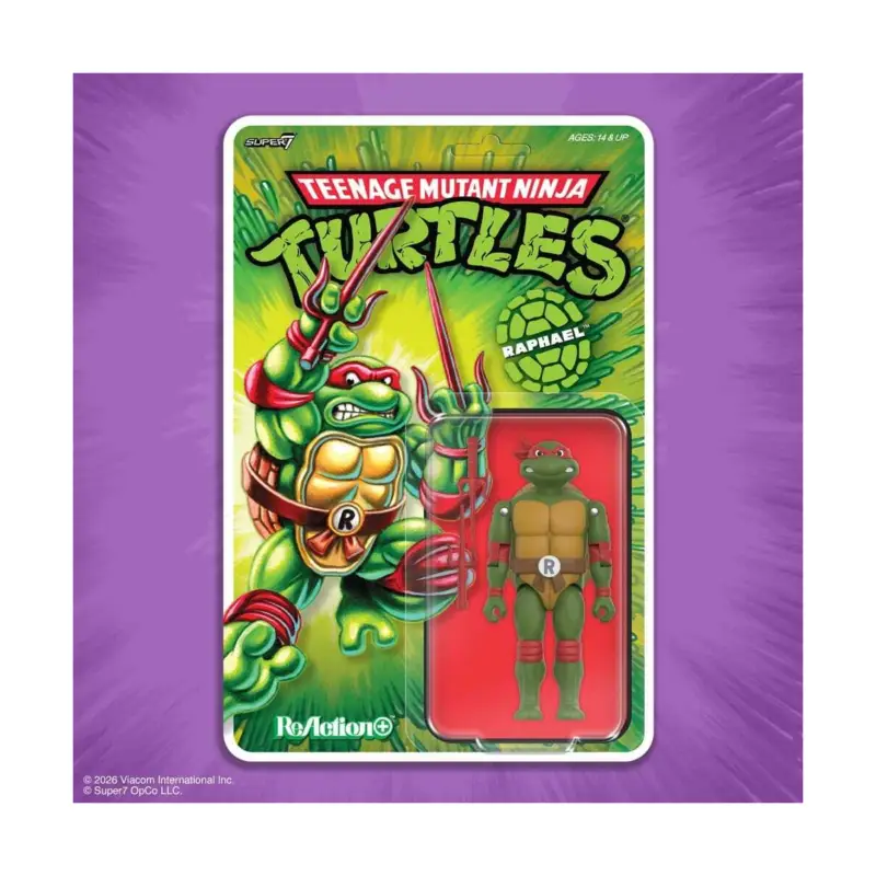 Rechtstreeks Van De Fabrikant Teenage Mutant Ninja Turtles ReAction+ figure Wave 01 Raphael Action figure