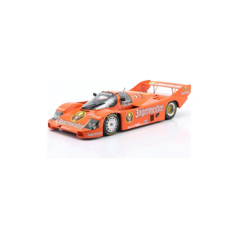 Hoge Kwaliteit Porsche 9560 kh "brun jagermeister" 1 stefan bellof 200 miles of norising 1984 Miniatuur