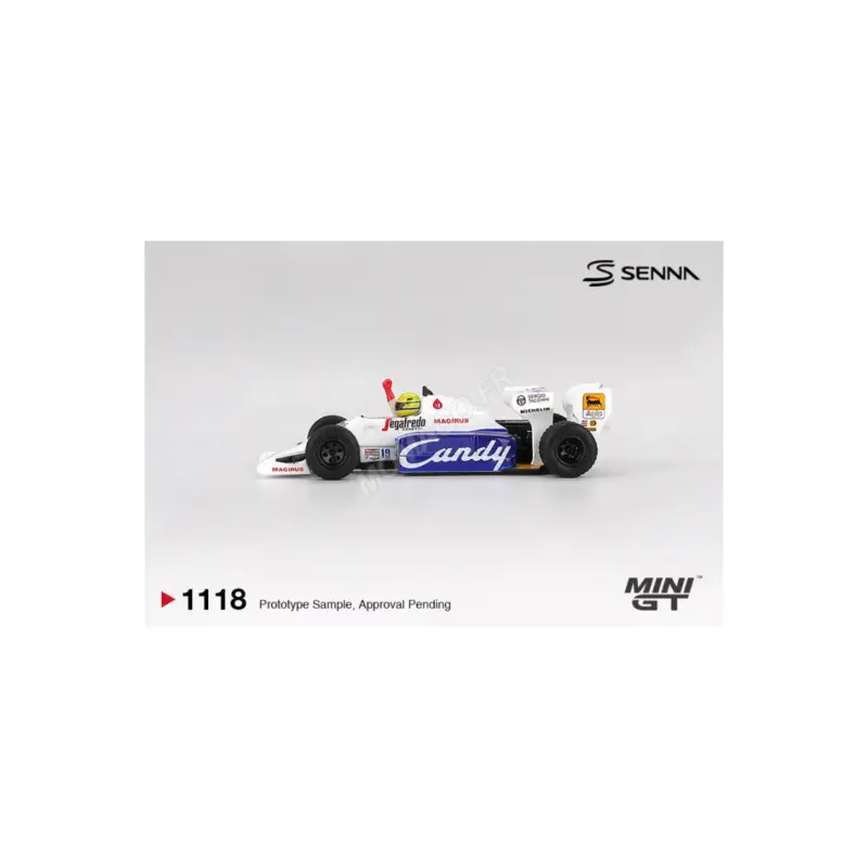 Toleman tg184 19 ayrton senna grand prix de monaco 1984 2nd (blister edition) Miniatuur Alleen Vandaag