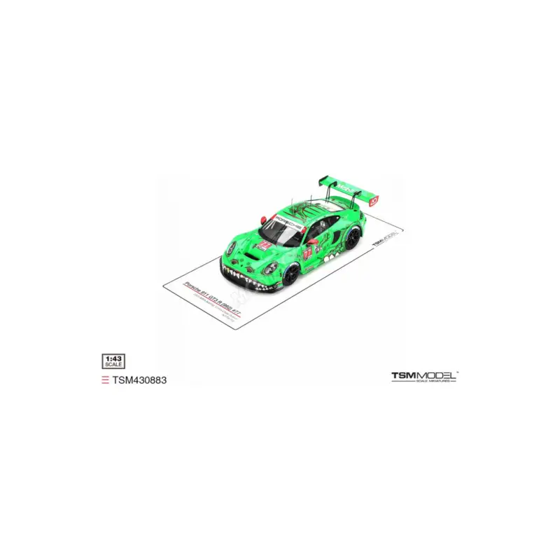 Superprijs Porsche 911 (992) gt3 r "ao racing" 77 12h de sebring class winner 2025 Miniatuur