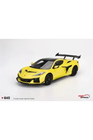 Populair Chevrolet corvette zr1 2025 yellow “accelerate yellow” Miniatuur