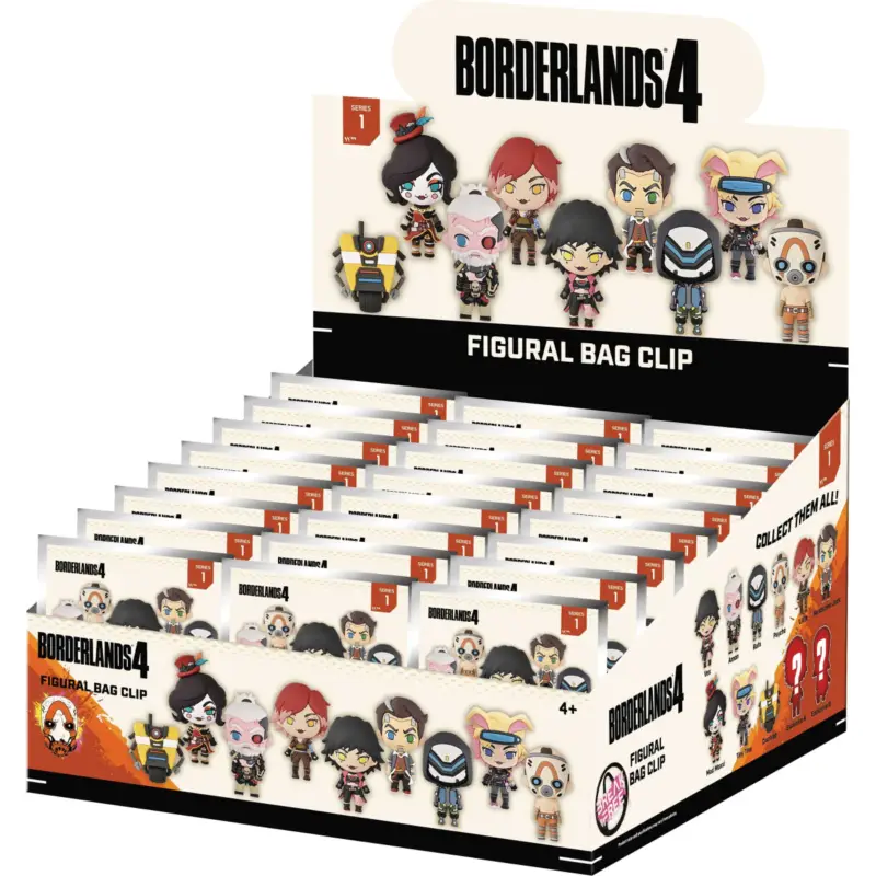 BORDERLANDS - Series 1 - 3D Foam Bag Clip (Display 24 Pcs) Lage Prijs