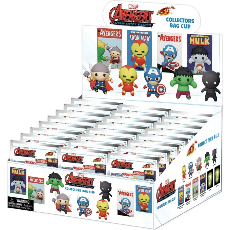 AVENGERS 60TH COMIC - Series 1 - 3D Foam Bag Clip (Display 24 Pcs) Lage Kosten