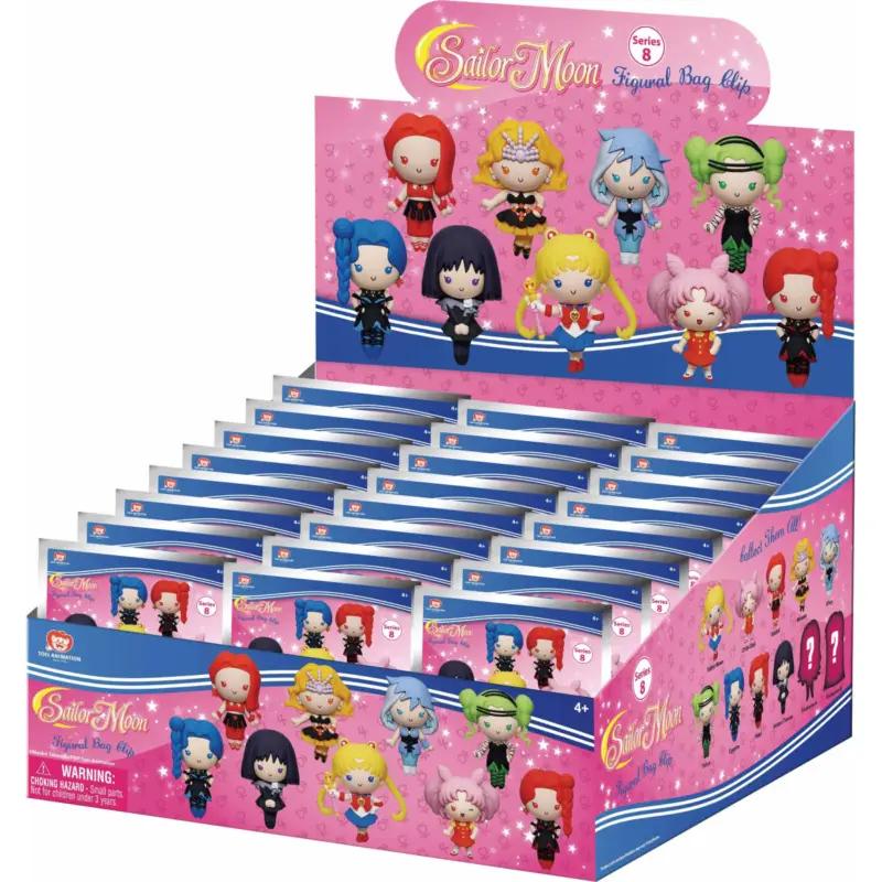 SAILOR MOON - Series 8 - 3D Foam Bag Clip (Display 24 Pcs) Premium