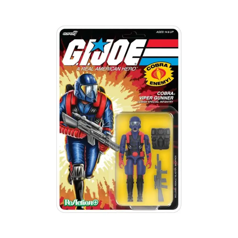 GI Joe ReAction+ figure Wave 09 Cobra Viper Gunner Action figure Laatste Kans