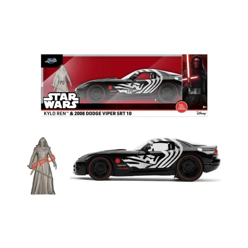 Star Wars Vehicle 1:24 Kylo Ren Dodge Viper SRT10 2008 Lage Kosten