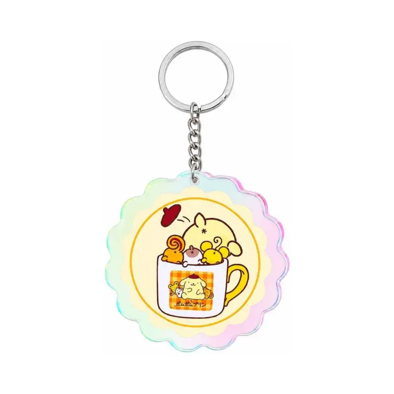 Sanrio Pompompurin 30th Anniversary Acrylic Keychain Squishy Cute Puri 02 Gratis Retour