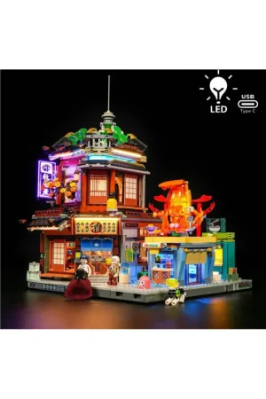 Lumibricks Cyberpunk Neoncity 17004 Japanese Izakaya Uitverkoop