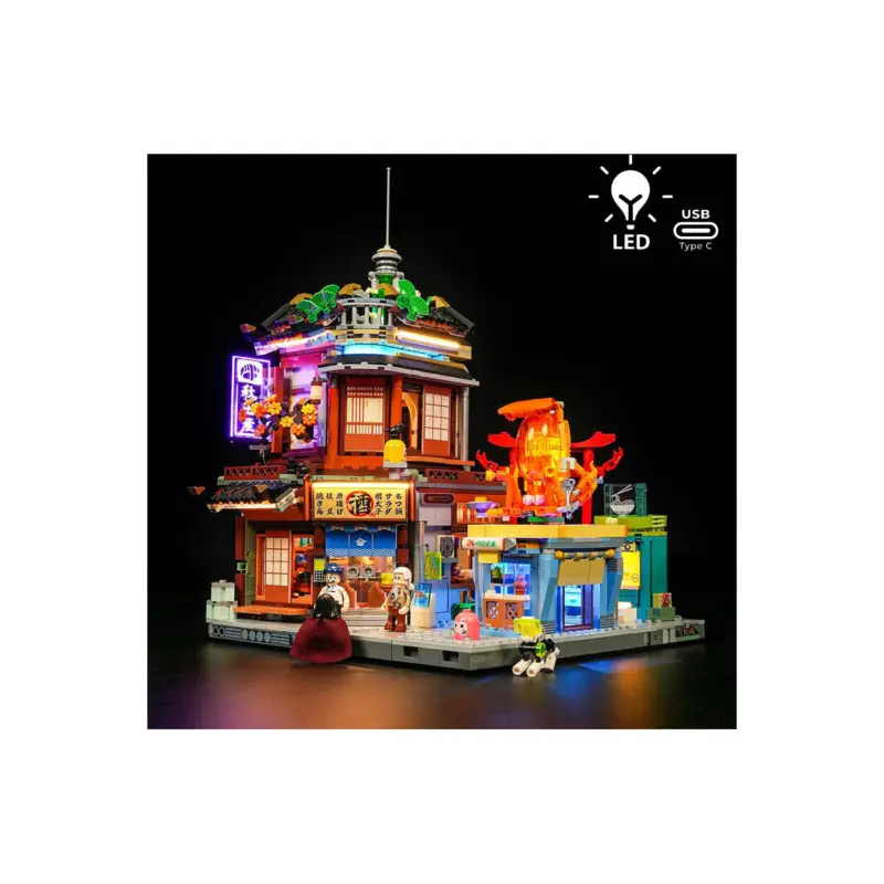 Lumibricks Cyberpunk Neoncity 17004 Japanese Izakaya Uitverkoop