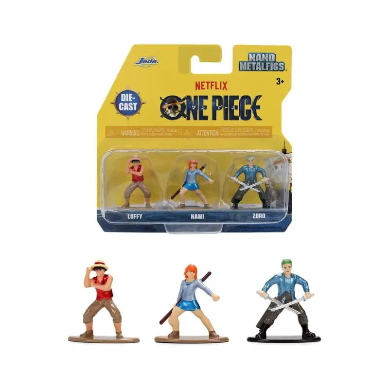 Betrouwbaar One Piece Nano Metalfigs pack of 3 mini figures Figuurtje