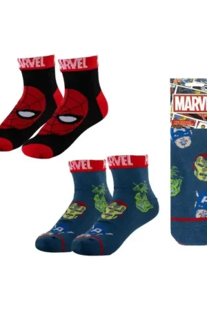 Marvel socks, 2-pack, shorts, sizes 38-45 Tijdelijk Beschikbaar