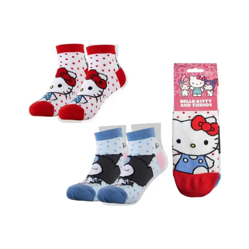 Goedkoop Sanrio socks pack of 2 Hello Kitty Short 36-43