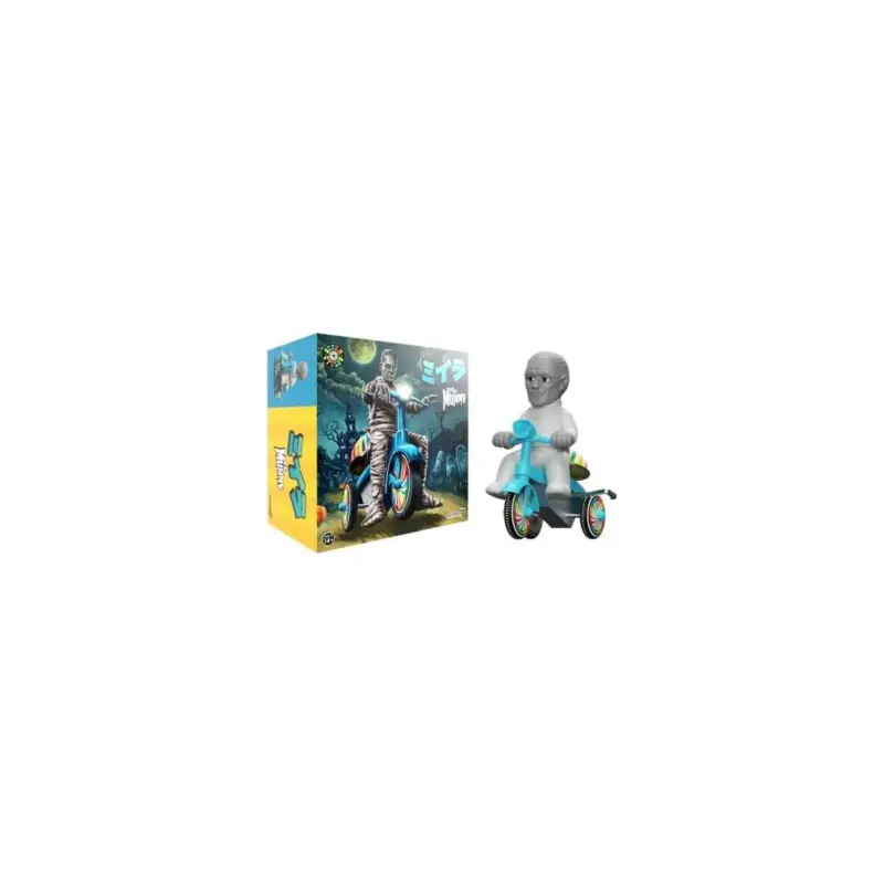 Direct Verzonden Universal Monsters Super Cycles The Mummy Vehicle (Light Gray w/ Blue Trike)