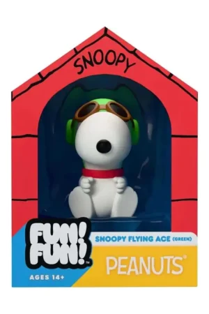 Favoriet Vintage Peanuts Fun! Fun! Snoopy mini Figure (Green Hat Flying Ace) Figuurtje