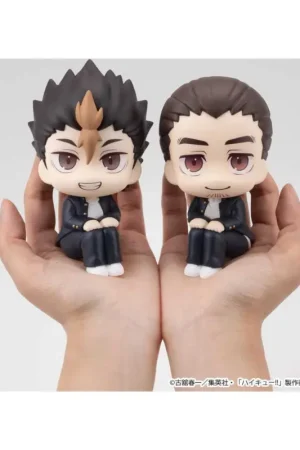 Direct Verzonden Haikyu!! pack 2 PVC figures Look Up Yu Nishinoya & Asahi Azumane 11 cm (with gift) Figuurtje