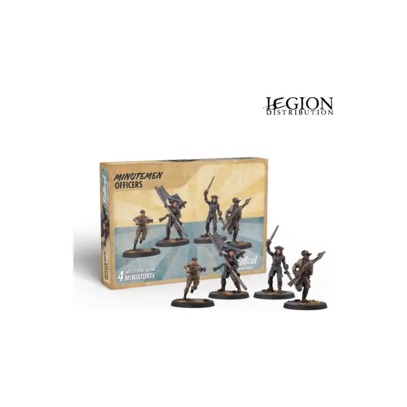 Bestseller Fallout Miniatures - Minutemen Officers Figuurtje