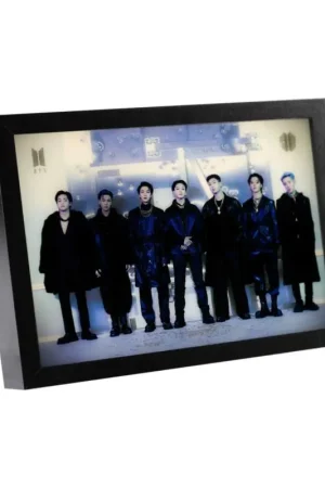 BTS framed LED print Premium