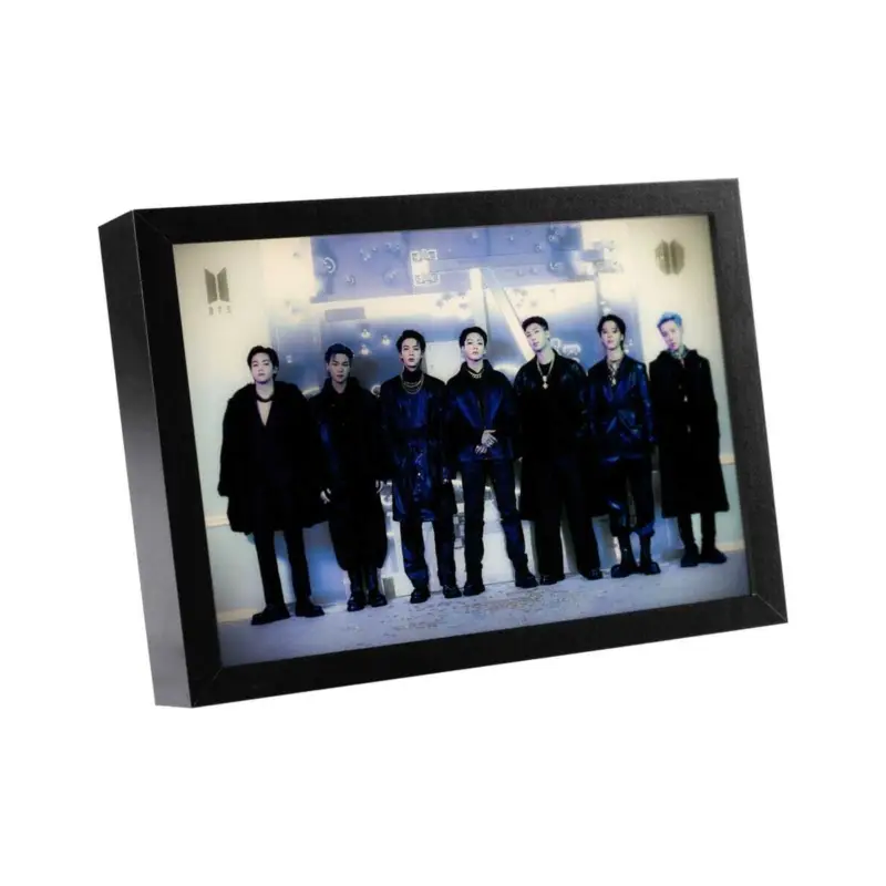 BTS framed LED print Premium