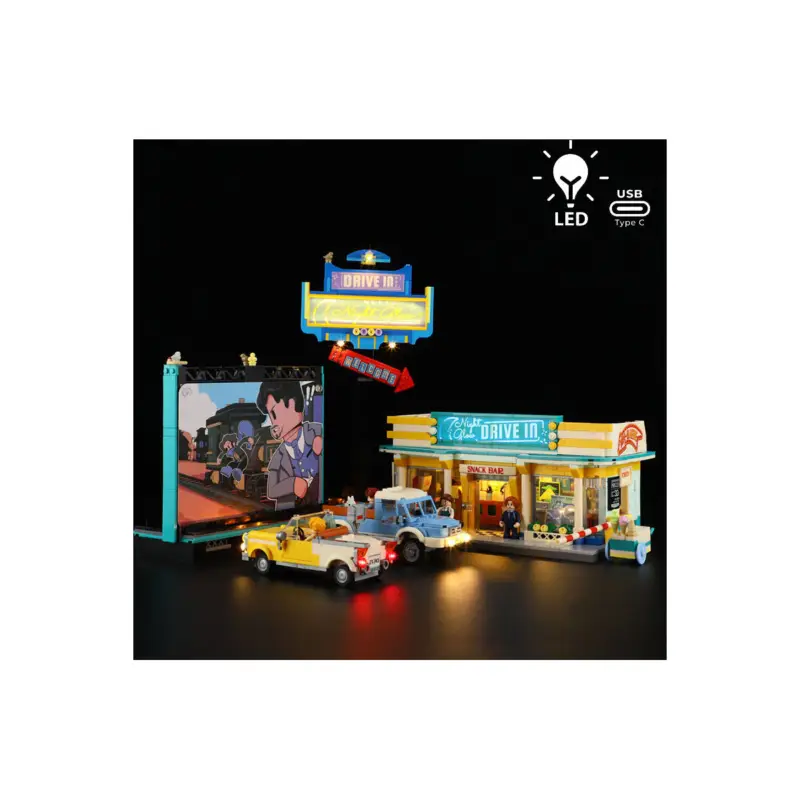 Lumibricks Road Trip 18004 Night Glow Drive-In Merkproduct