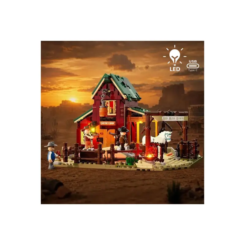 Gratis Retour Lumibricks The Old West 14017 Wild West Ranch Duel