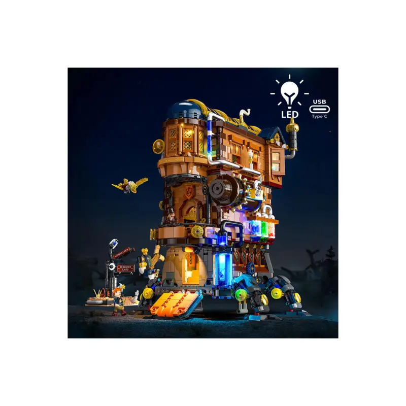 Lumibricks Steampunk World 11010 Alchemist'S Moving Castle Favoriet