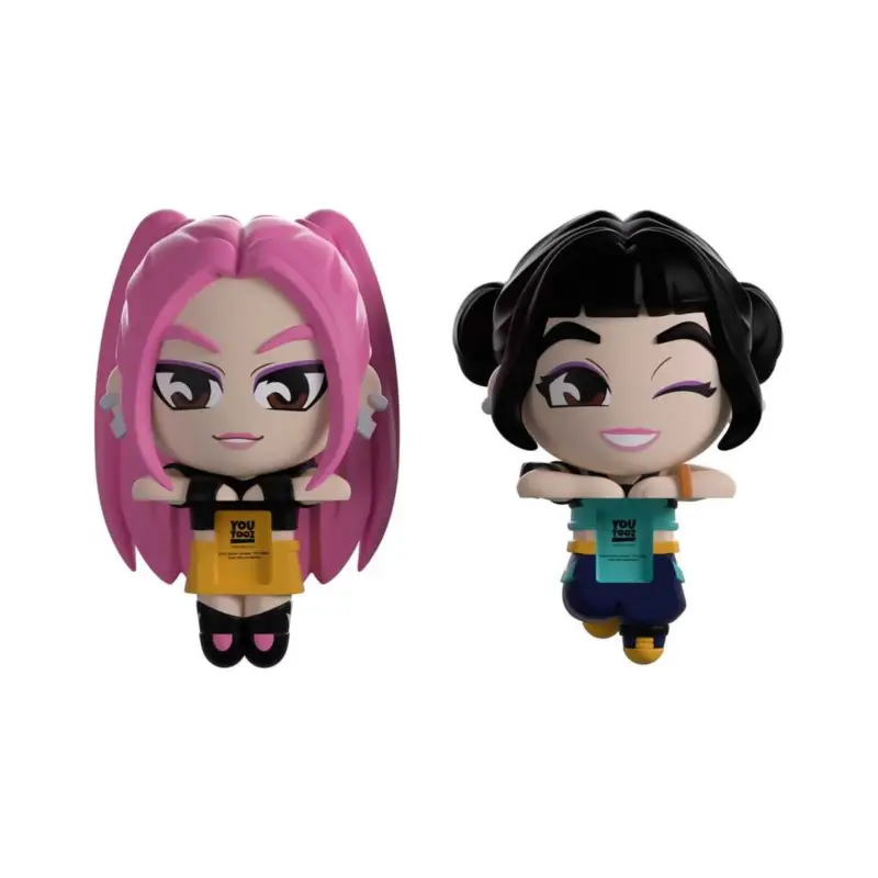 Lage Prijs KPop Demon Hunters Vinyl figures Mira & Zoey Monitor Buddiez 6 cm Figuurtje