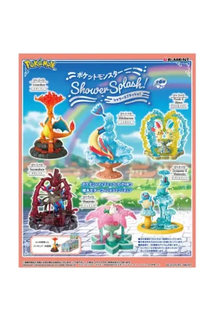 Pokemon Rement Shower Splash! Asst 6pcs Figuurtje Uitverkoop