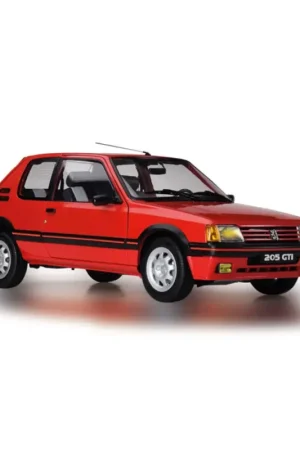 Peugeot 205 1.9 gti red (assembled version with neutral box) Miniatuur Direct Verzonden