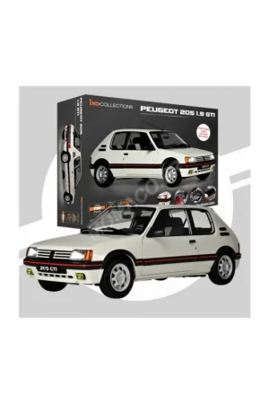 Weekendaanbieding Peugeot 205 1.9 gti white (assembled version with neutral box) Miniatuur
