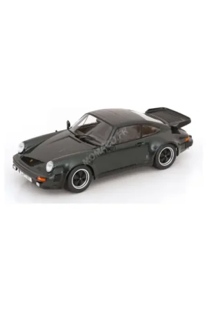 Direct Verzonden 1977 Porsche 911 (930) Turbo 3.3 Dark Metallic Green Miniatuur