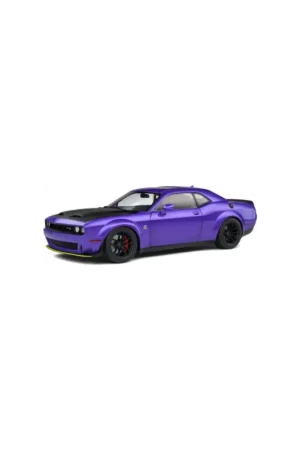 Rechtstreeks Van De Fabrikant Solido 1805714 dodge challenger srt hellcat redeye widebody plum crazy 2020 1/18 Miniatuur