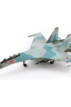 Gereduceerde Prijs Sukhoi Su-35S Flanker E Red 05 Russian Air Force 2025 Miniatuur