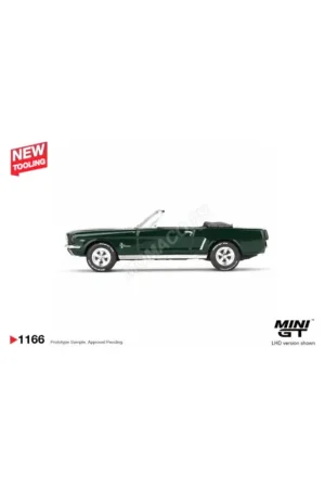 Beperkte Voorraad Ford mustang convertible 1964 green “highland green” (blister edition) (lhd) Miniatuur