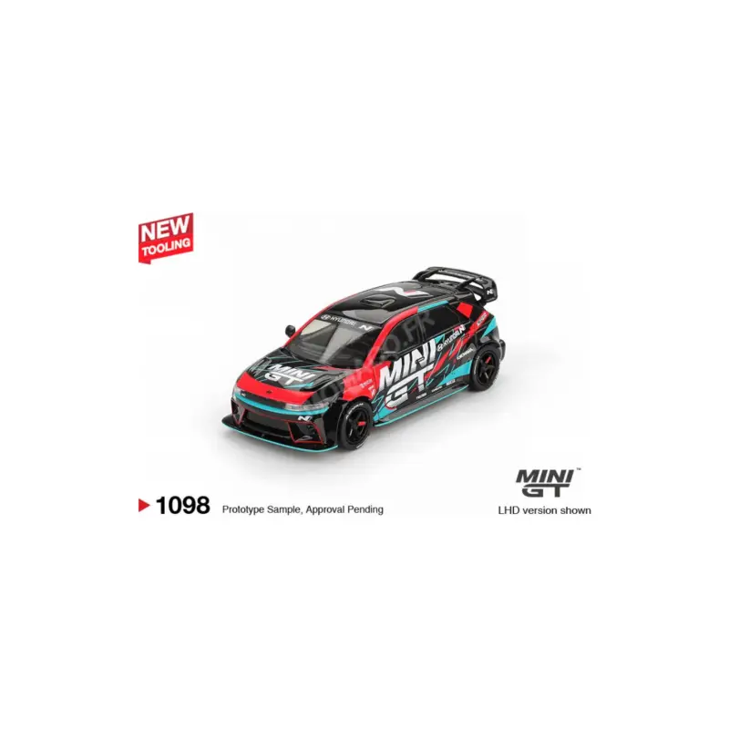 Tijdelijk Beschikbaar Hyundai ioniq 5n "mini gt - rs-01t" tokyo auto salon 2025 (lhd) Miniatuur