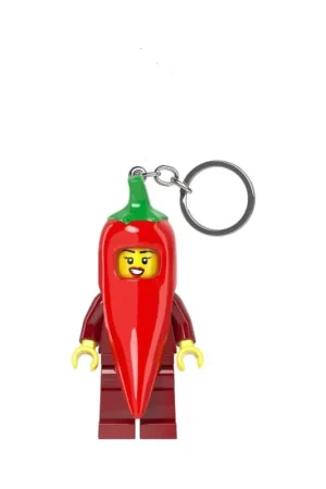 Koop Vandaag Lego minifigure light-up keychain Chili Pepper costume