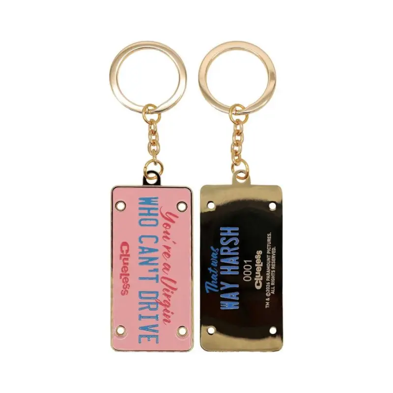 Hoge Kwaliteit Clueless License Plate Keychain Limited Edition