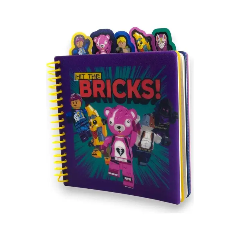 Merkproduct Lego Fortnite Notebook with Tabs