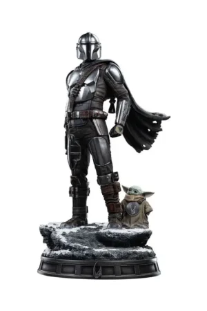 Bestseller The Mandalorian & Grogu statuette 1/4 Legacy Replica The Mandalorian and Grogu 57 cm