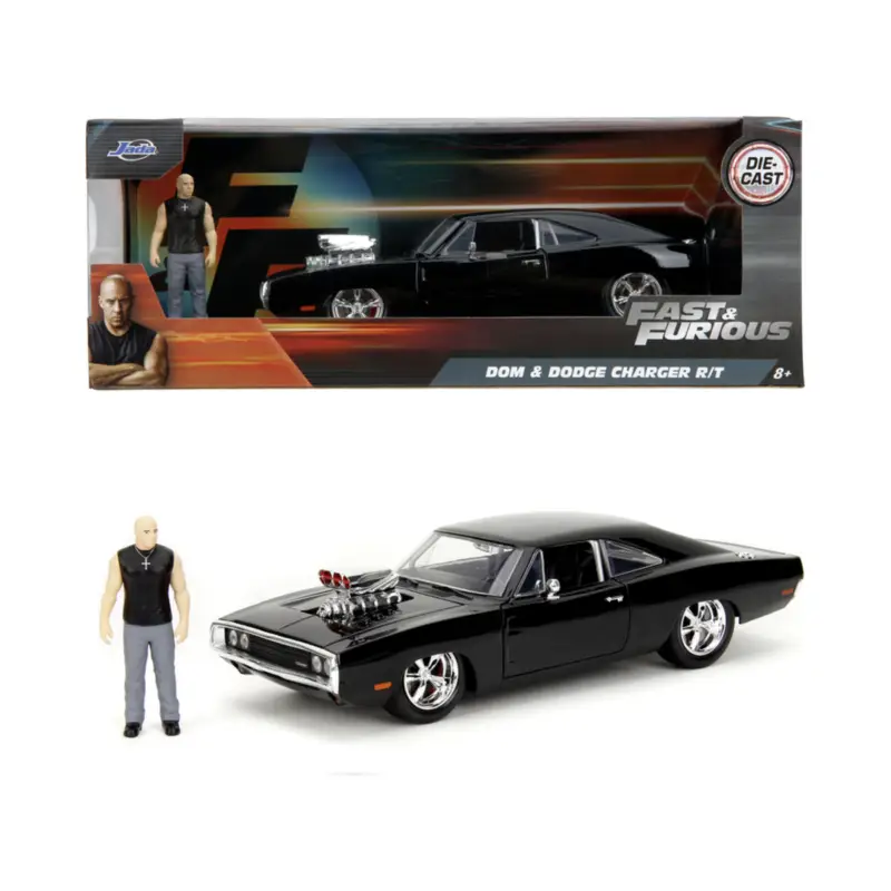 Aanbieding FAST & FURIOUS - 1970 Dodge Charger + Figure - 1:24 Miniatuur