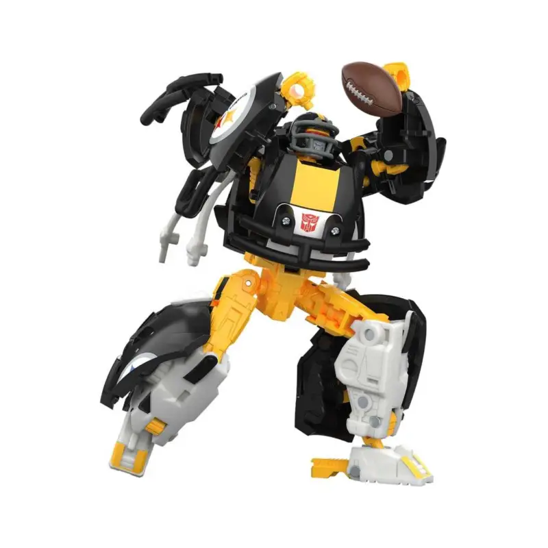 Betrouwbaar Transformers x NFL Pittsburgh Steelers action figure: Steelsmash 14 cm Figuurtje