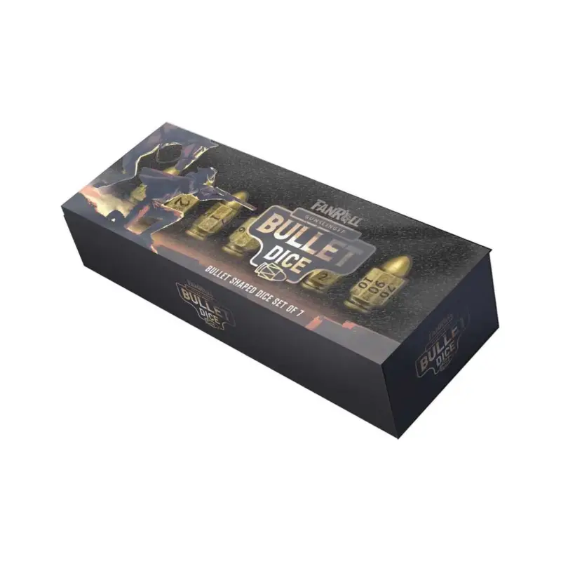 Favoriet FanRoll Resin Bullet Poly Gunslinger dice pack (7)