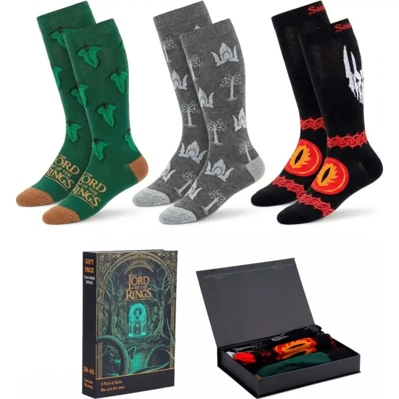 Hoge Kwaliteit LORD OF THE RINGS - Pack of 3 Pairs of Socks (Size 38-45)