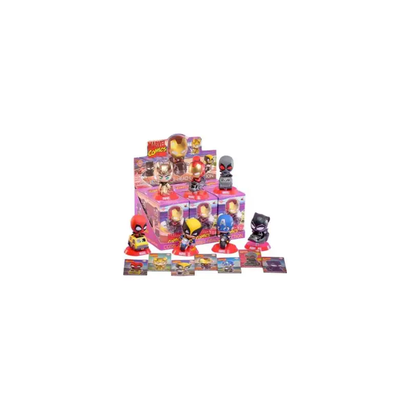 Marvel Cosbi Rider mini figures 9 cm Blind Box Display (8) Merkproduct