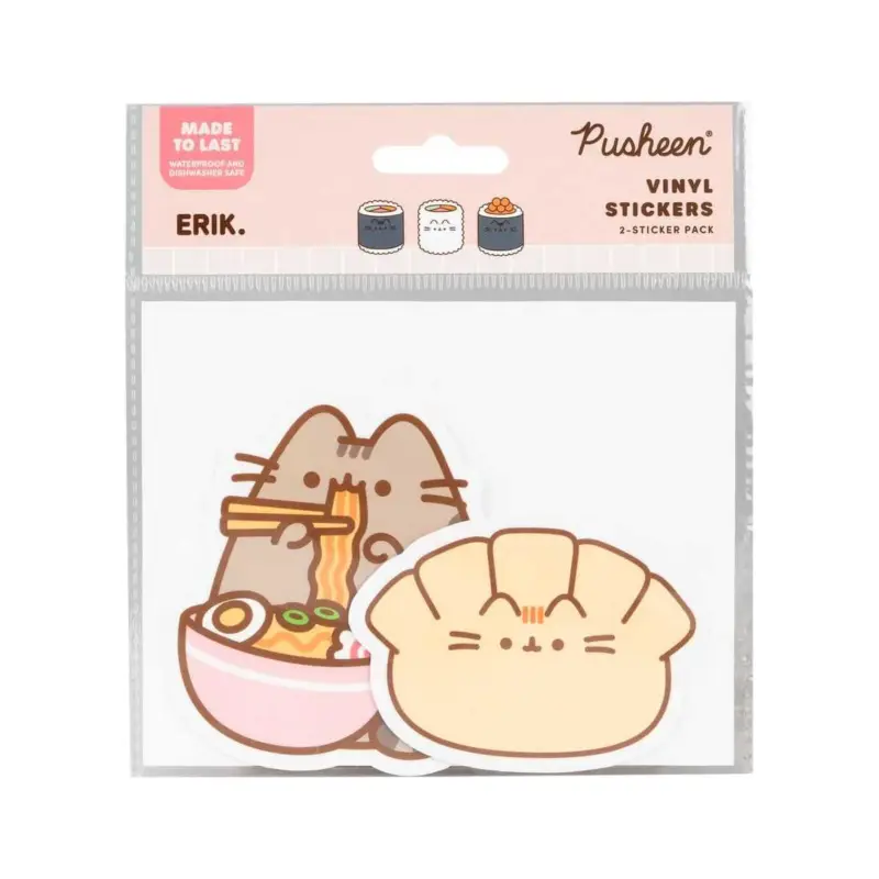 Finale Uitverkoop Pusheen Sushi Roll Vinyl Stickers Vol. 6 Set of 2