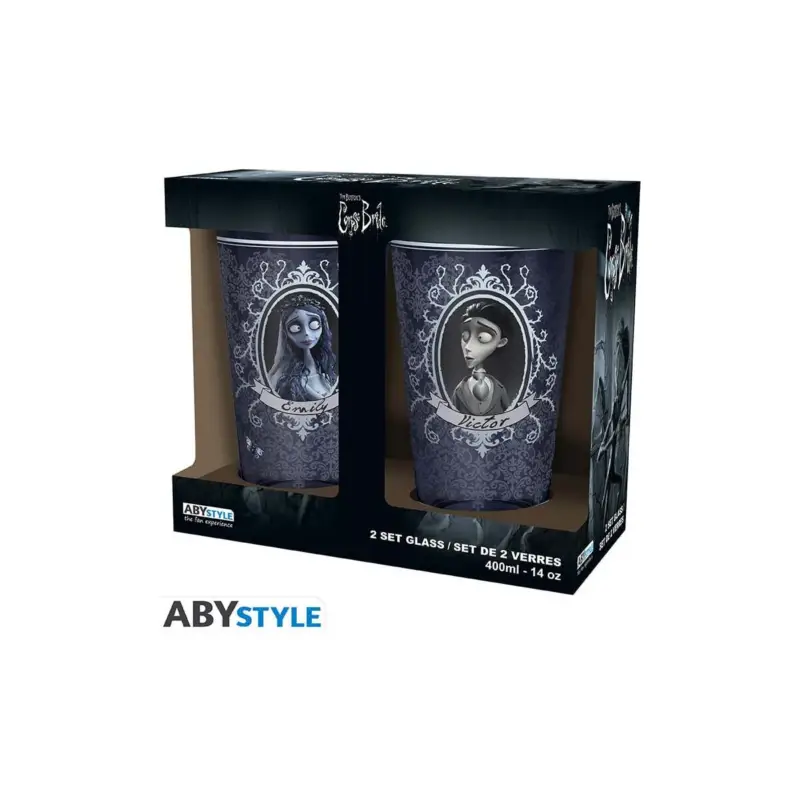 THE FUNERAL WEDDING - Victor & Emily - Set of 2 XXL Glasses 400ml Weekendaanbieding