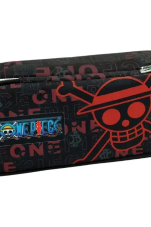 ONE PIECE - Oval Pencil Case with 2 Zippers Premium