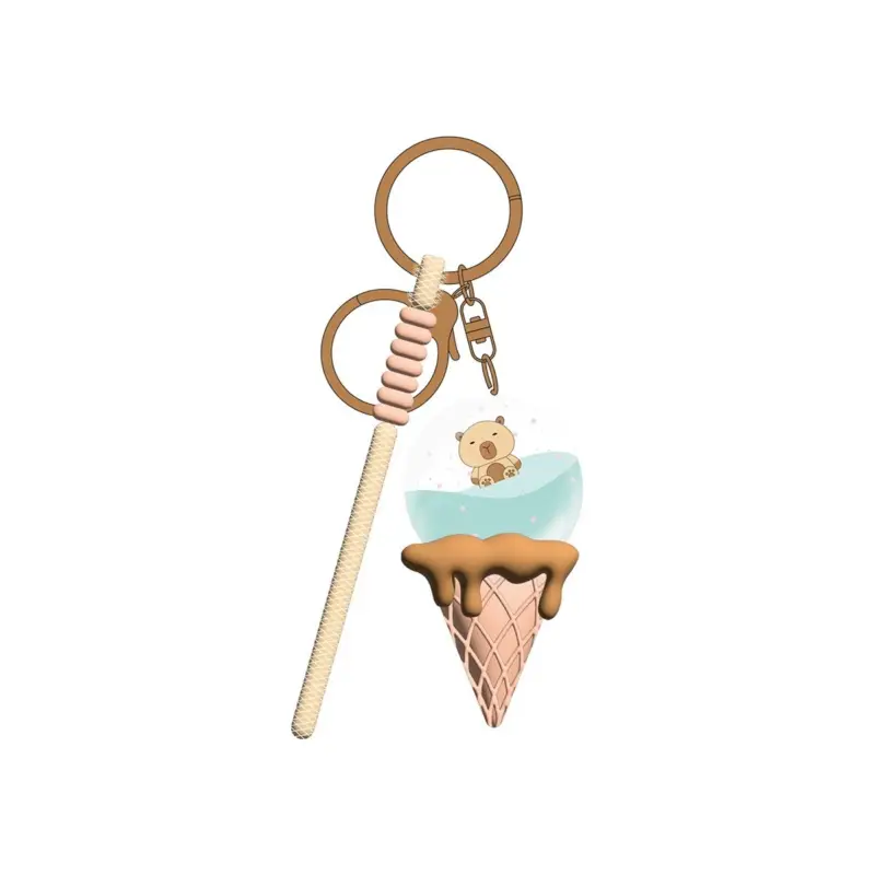 Aanbieding KAWAII - Ice Cream Capybara - Keychain