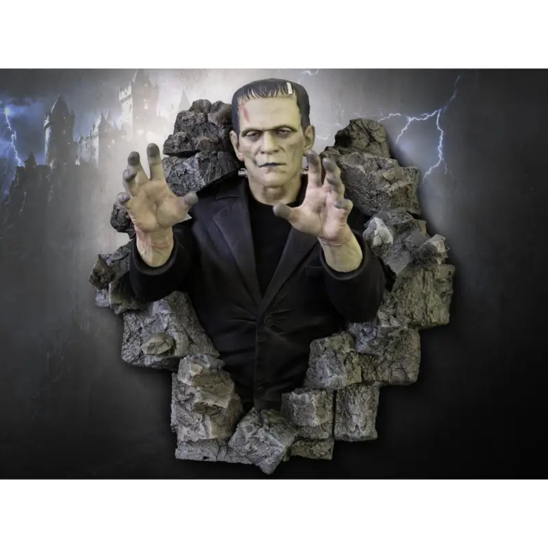 Snelle Levering Frankenstein Lifesize Wall Sculpture Figuurtje