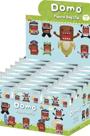 DOMO-KUN - Series 1 - 3D Foam Bag Clip (Display 24 Pcs) Uitverkoop