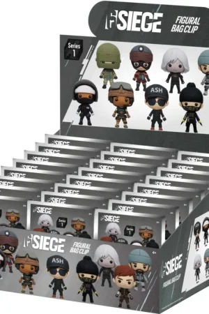 SIX SIEGE - Series 1 - 3D Foam Bag Clip (Display 24 Pcs) Bestseller